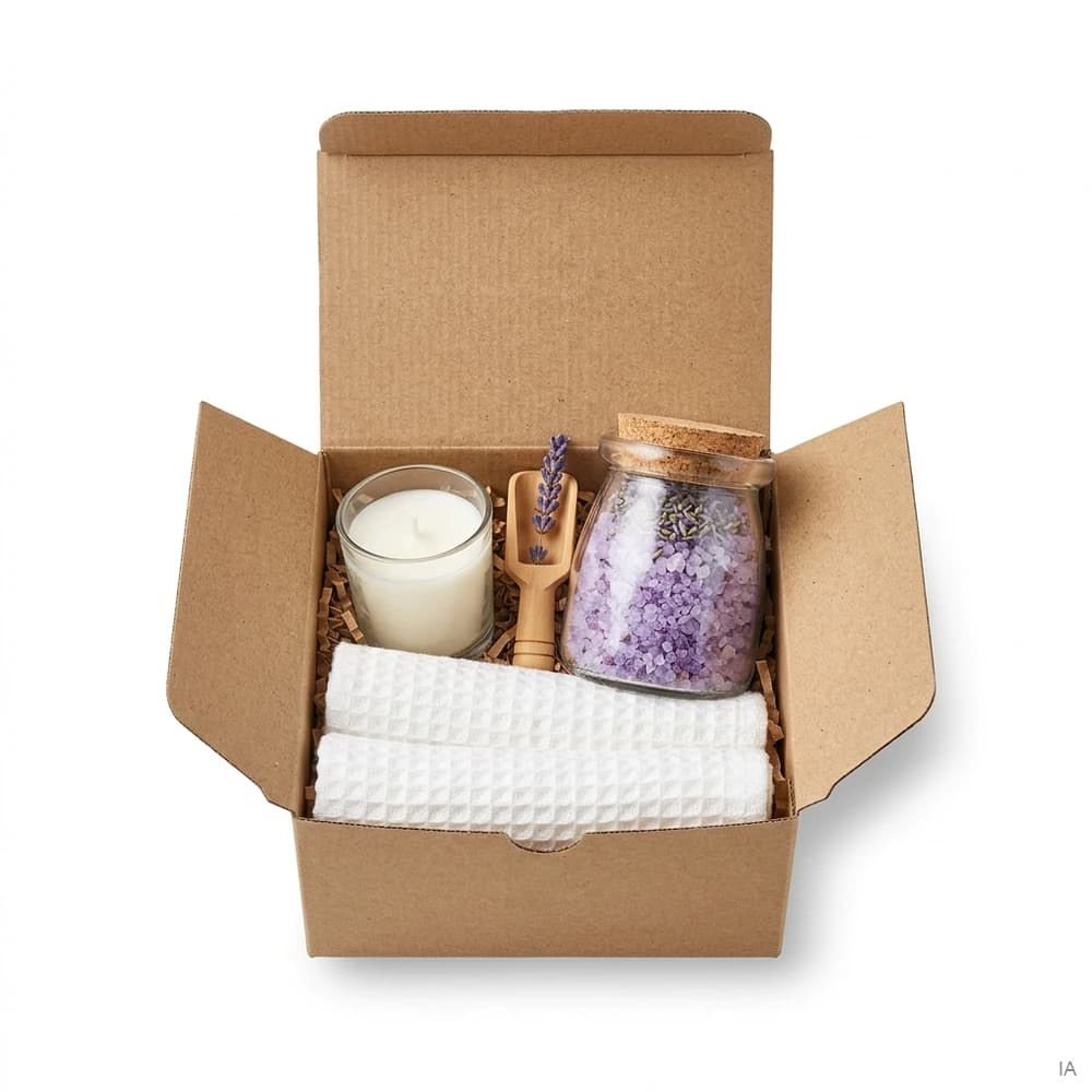Coffret bain à deux, sels et bougie